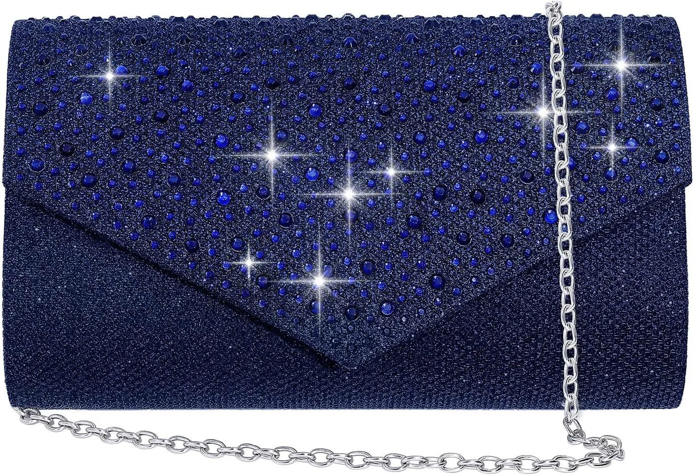 Women Evening Bag Clutch Rhinestone Envelope Party Handbag Bridal Prom Purse