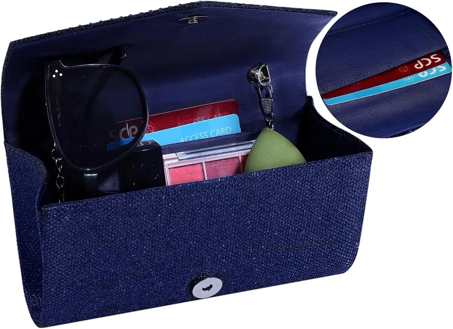 Women Evening Bag Clutch Rhinestone Envelope Party Handbag Bridal Prom Purse