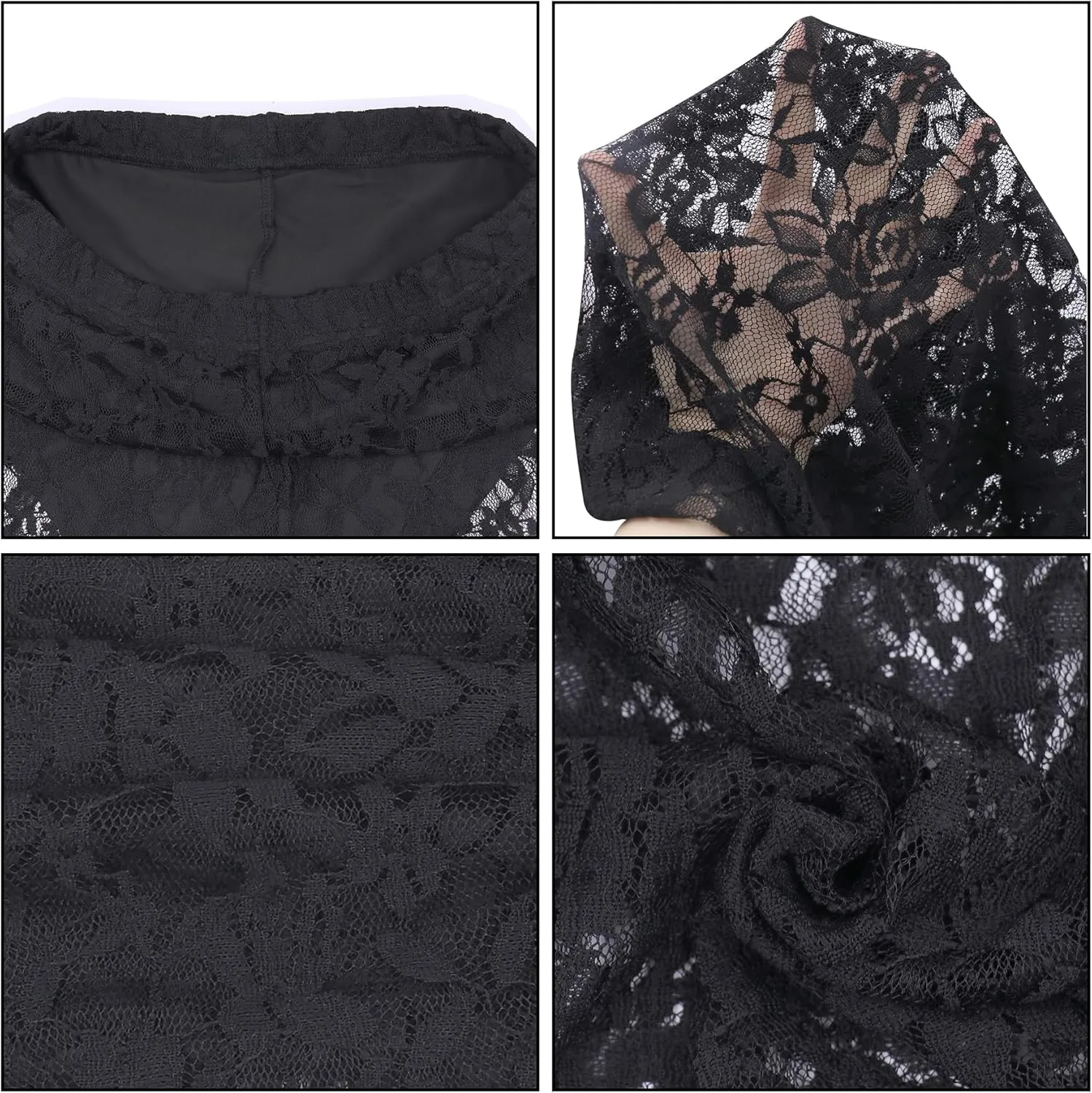 Women Floral Lace Sheer Mesh Pants See Through Straight Leg Pants Hollow Out Trousers Cover Up Pants Y2k Streetwear