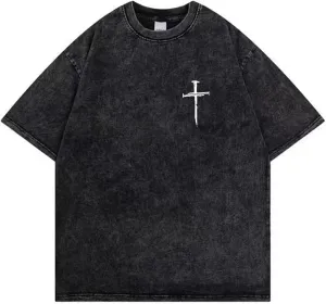 Women Goth T Shirt Y2K Harajuku Graphic Tops Cotton Anime Clothes