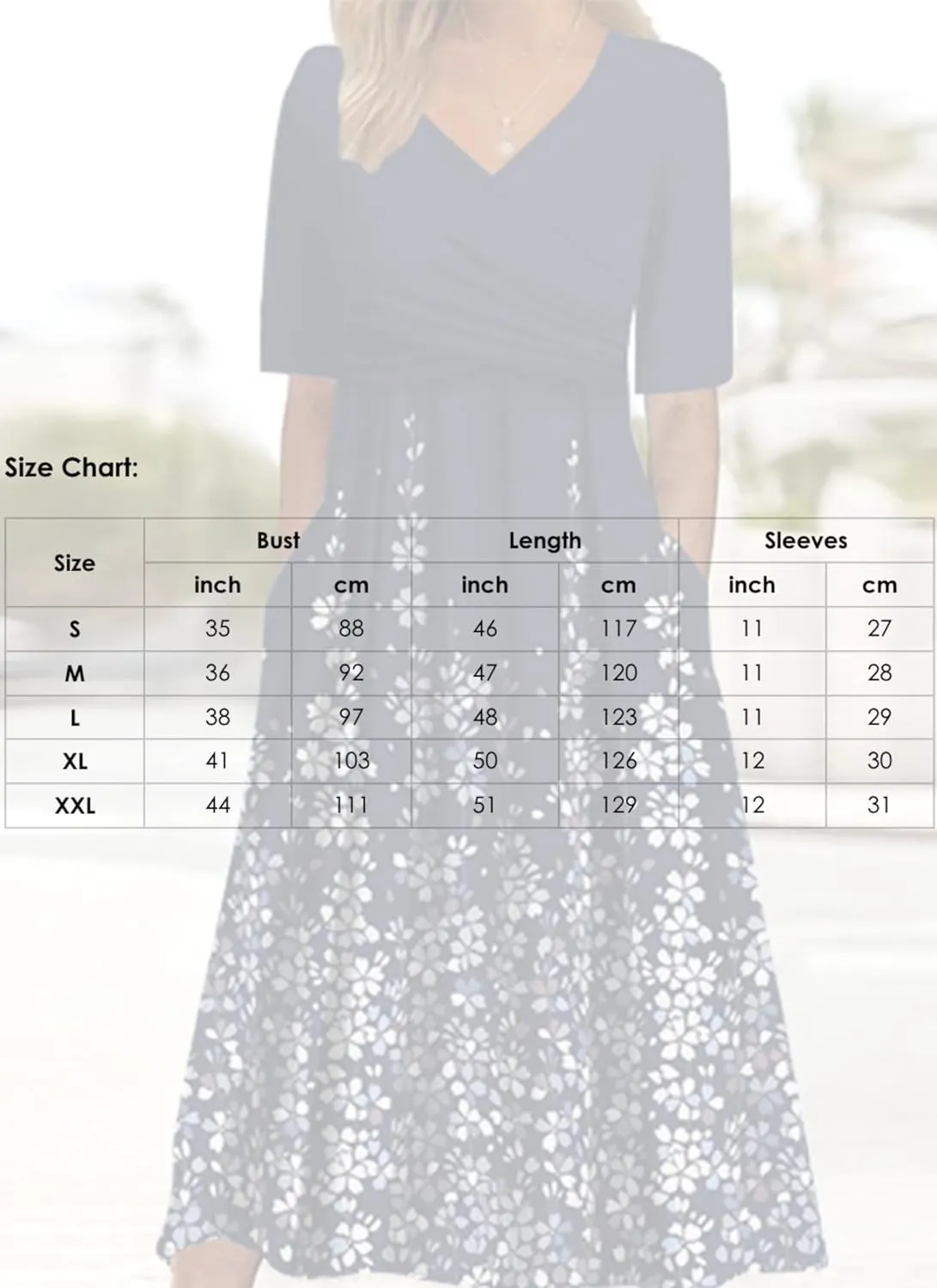 Womens 2025 Fashion Outfits Plant Print Side Pocket Midi Dress Stylish V Neck Midi Dress