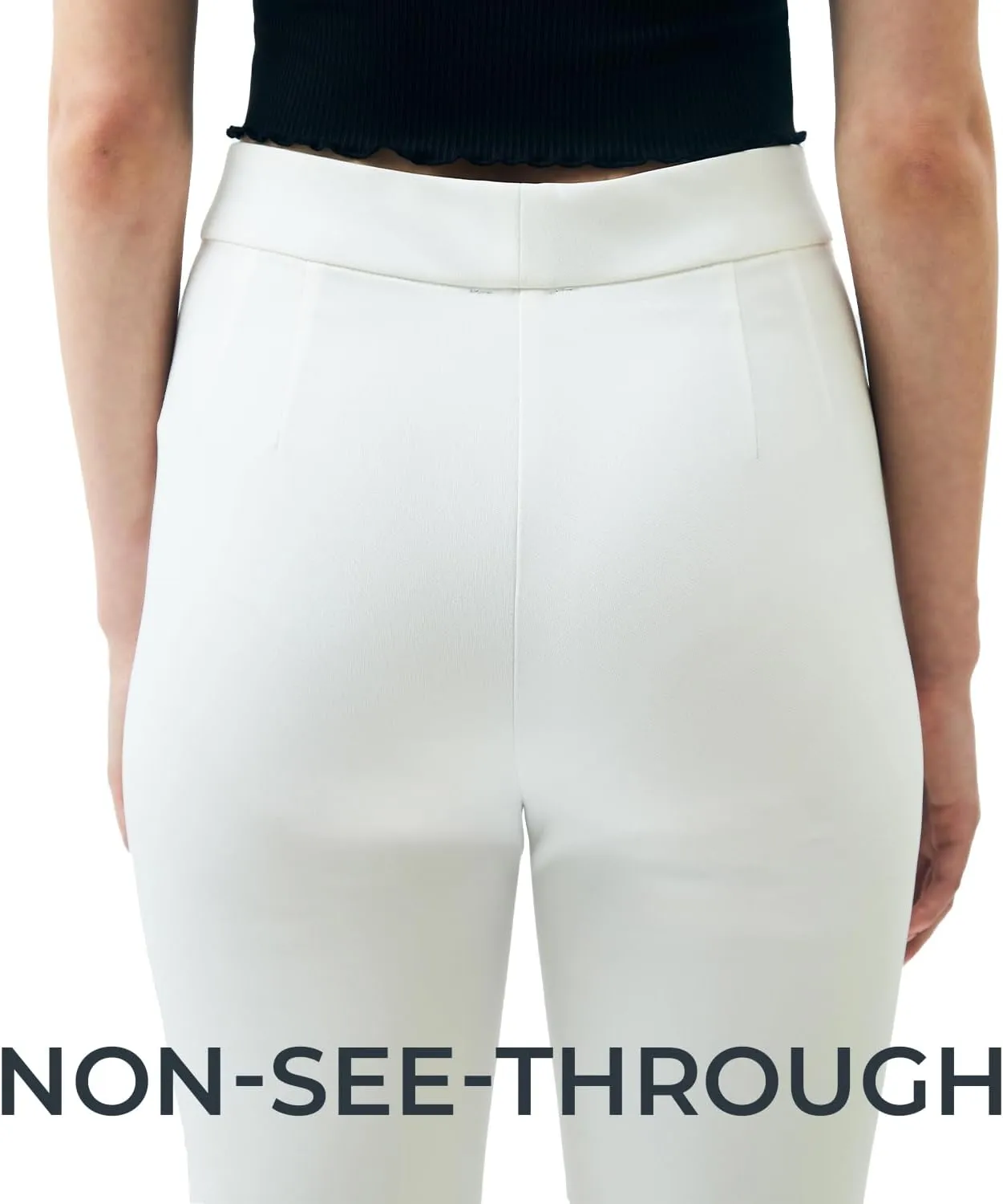 Womens Cropped Pants 2025 Petite Small Size Flared Bootcut High Waist Work Slacks Slim Fit Trousers Office Casual Summer Wear