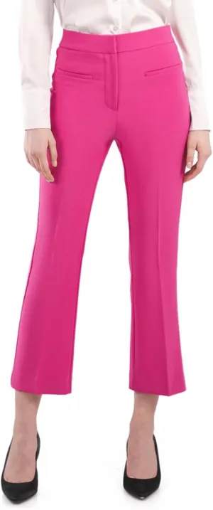Womens Cropped Pants 2025 Petite Small Size Flared Bootcut High Waist Work Slacks Slim Fit Trousers Office Casual Summer Wear