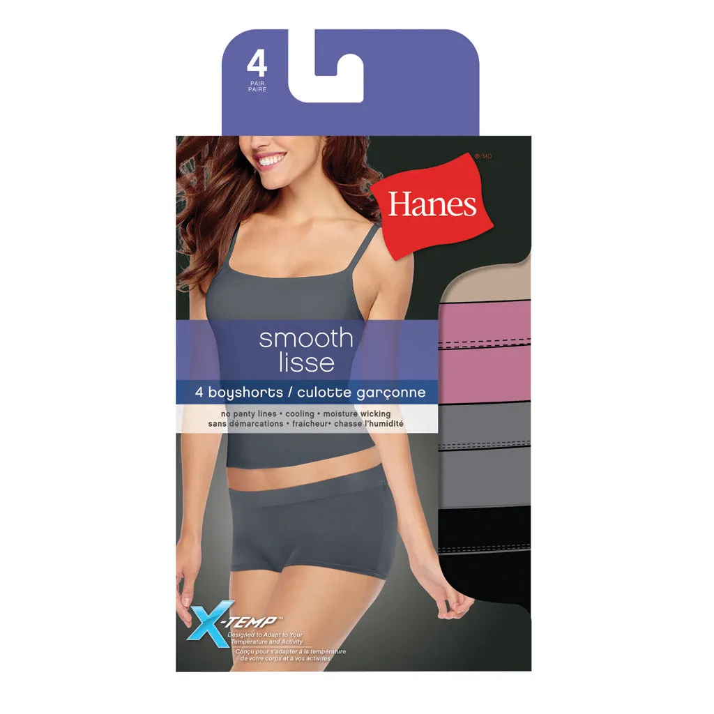 Women's Hanes Boyshorts (4 Pack)