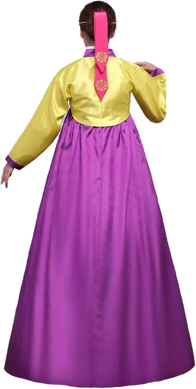 Women's Korean Hanbok Dress Short Tops Long Skirt Cosplay Costume