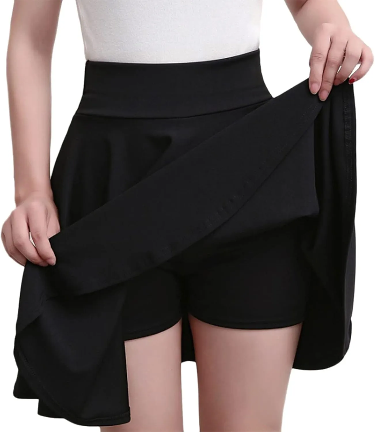 Women's Pleated Mini Skirts Built in Shorts Tummy Control high Waisted a-line Skirts Teen Girls Tennis Golf Skorts