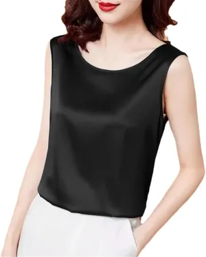 Women's Round Neck Solid Color Casual Simple Temperament Office Camisole