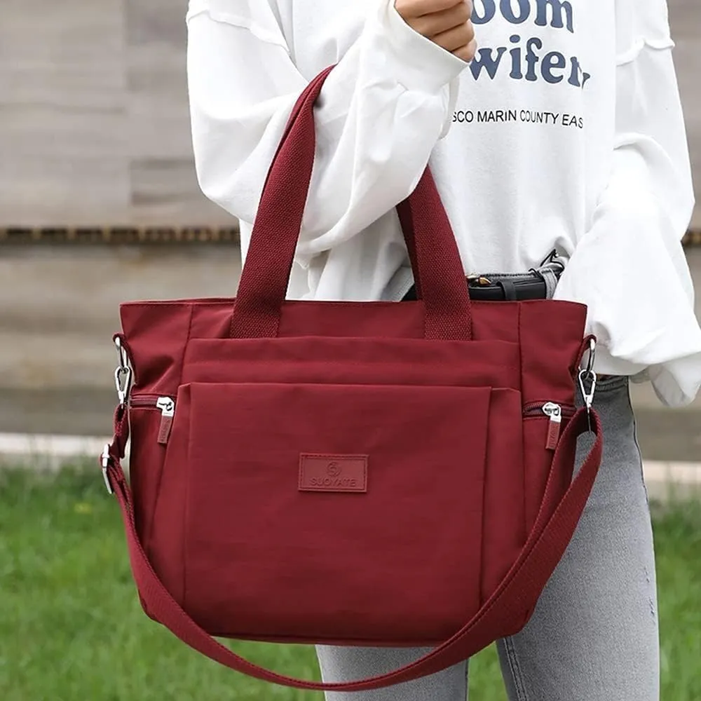 Women's Shoulder Bag Commuting Canvas Messenger Bag Shoulder Hobo Crossbody Bags With Pockets Large Capacity
