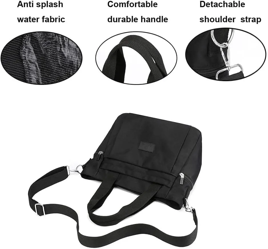 Women's Shoulder Bag Commuting Canvas Messenger Bag Shoulder Hobo Crossbody Bags With Pockets Large Capacity