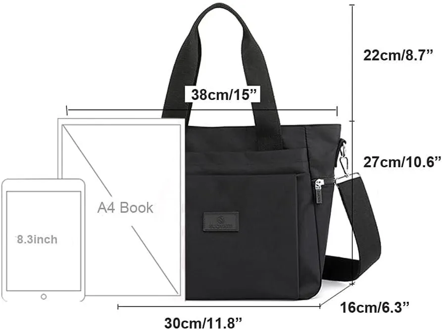 Women's Shoulder Bag Commuting Canvas Messenger Bag Shoulder Hobo Crossbody Bags With Pockets Large Capacity