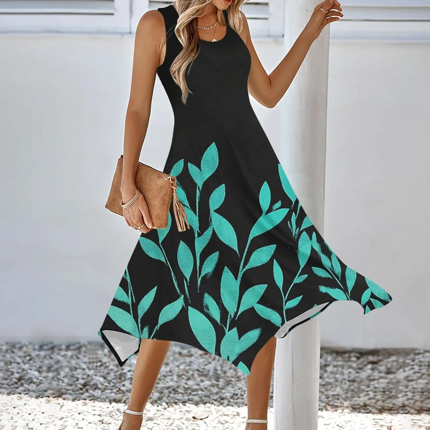 Women's Trendy Dresses Plus Size Halter Dress Bridal Shower Outfits Women Guest Dresses for Hourglass Figure