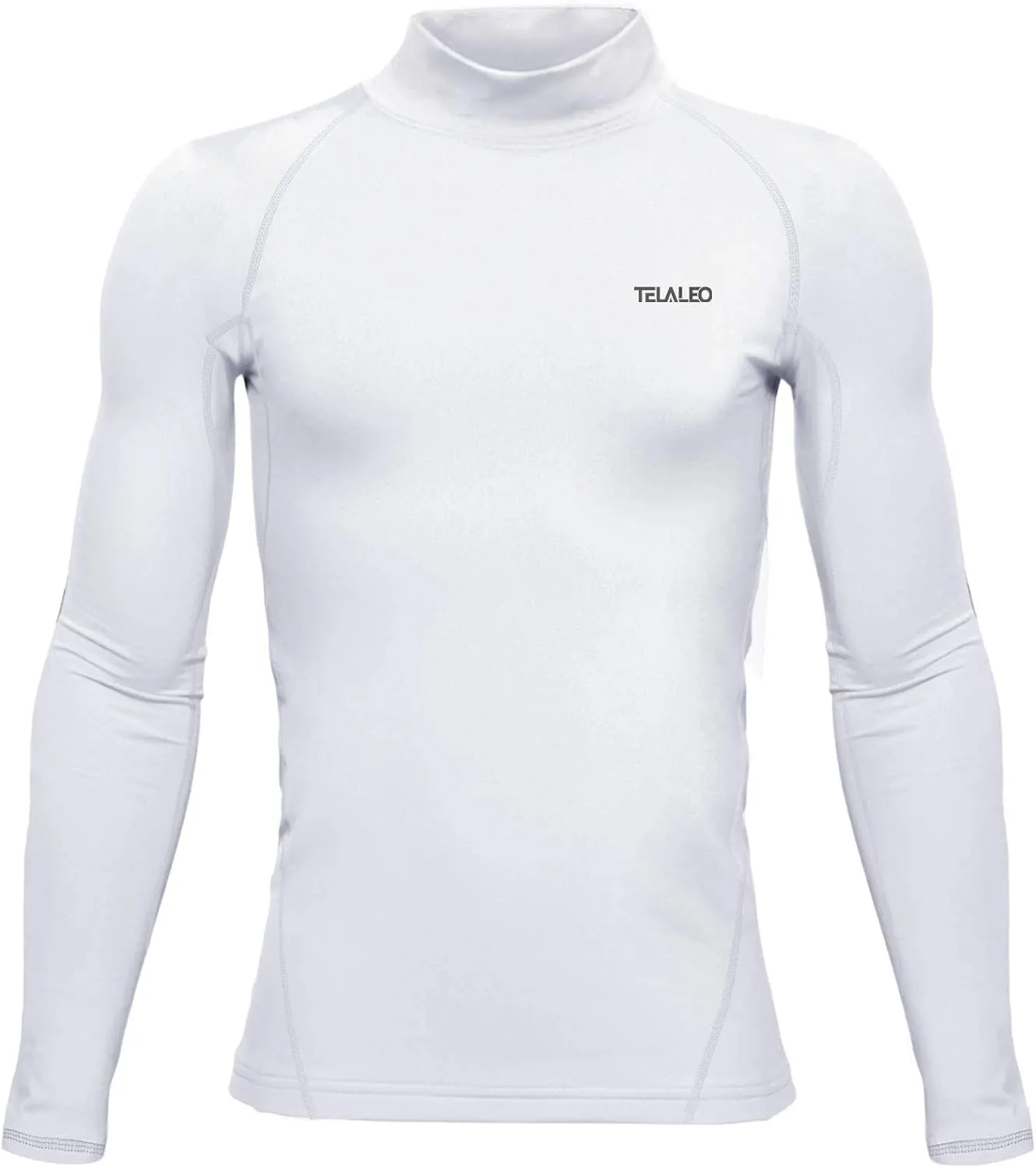 Youth Boys Girls Thermal Compression Shirt Fleece Lined Turtle Neck Top Athletic Base Layer Undershirt