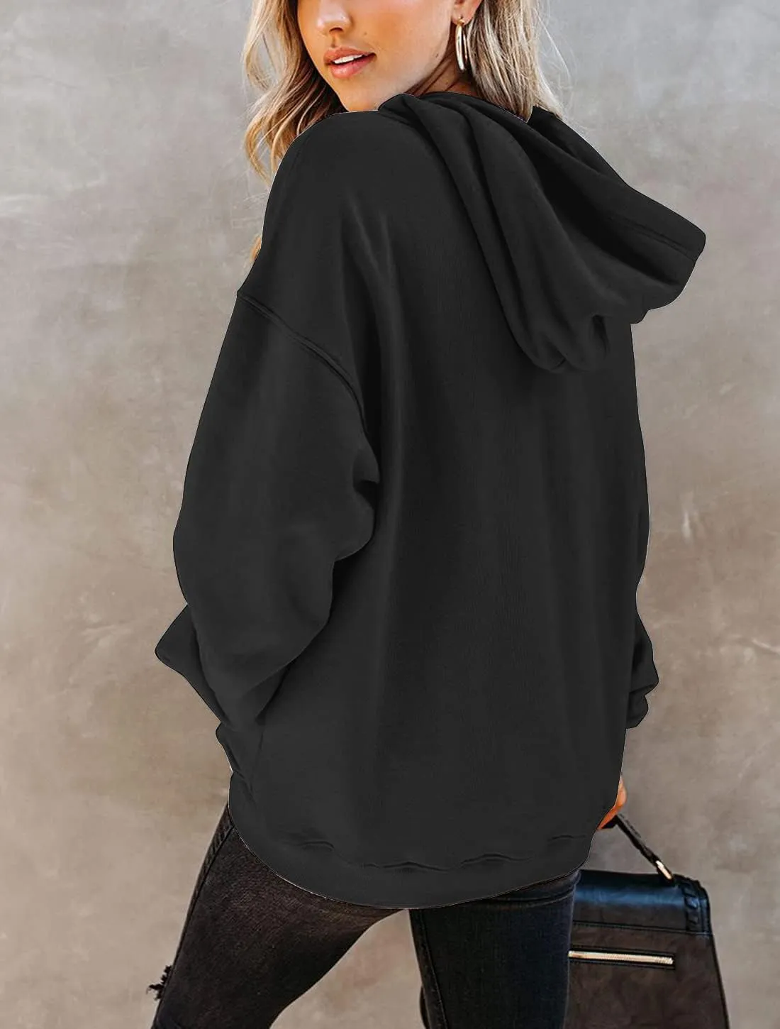 Yuccalley Women's Long Sleeve Fashion Pocket Hoodies Casual Pullover Tops