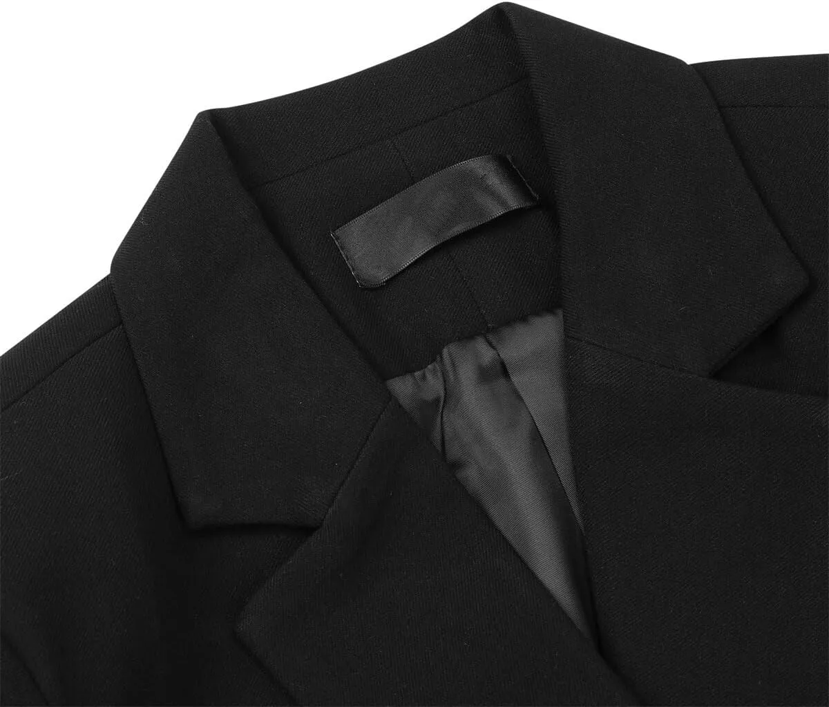 YUNCLOS Womens 2 Piece Suit Set Casual Double Breasted Irregular Hem Blazer Jacket Pants