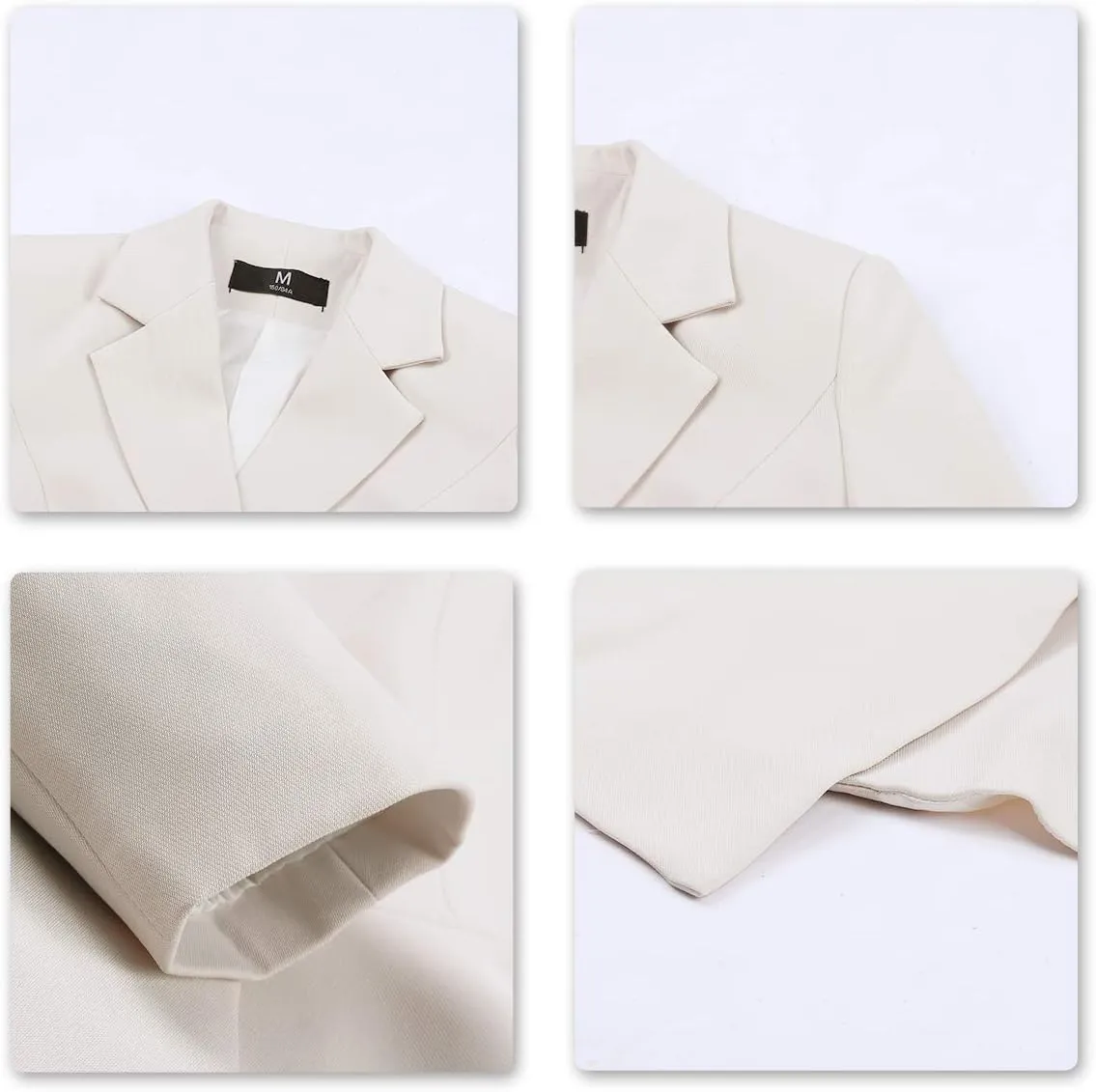 YUNCLOS Women's Double Breasted 2 Piece Suit Set 2 Button Blazer Jacket and Pants