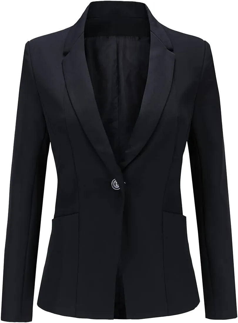 YYNUDA Women's Business Suit Set Ladies 2 Piece Office Work Solid Blazer Jacket and Pants
